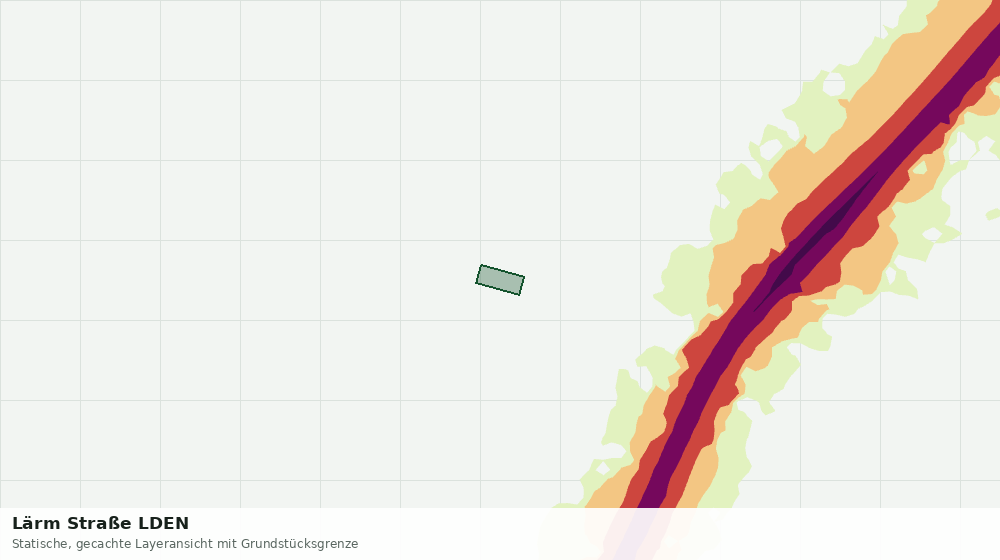 Statische Kartenansicht: Lärm Straße LDEN