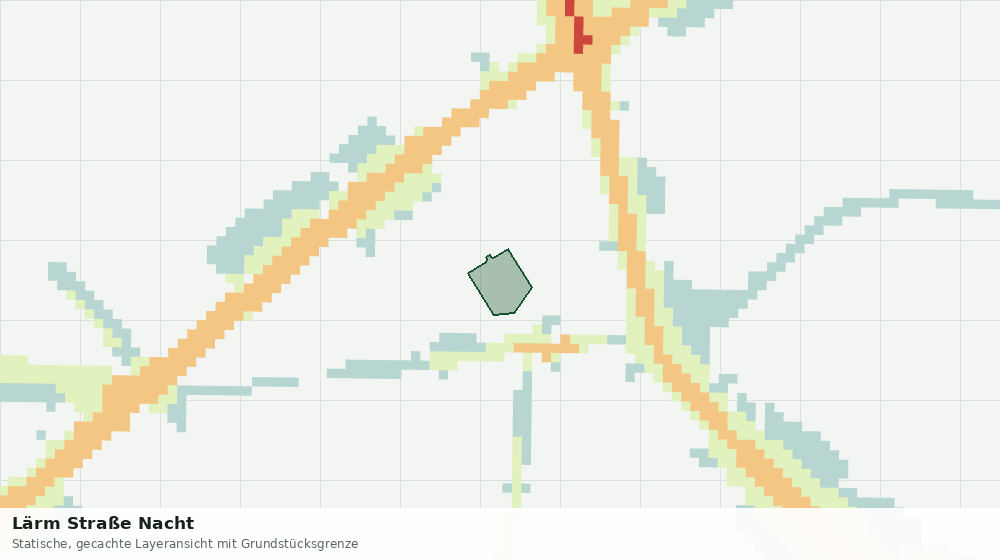 Statische Kartenansicht: Lärm Straße Nacht
