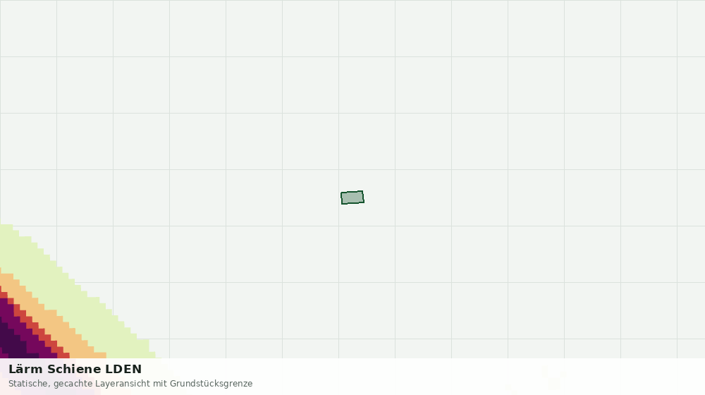 Statische Kartenansicht: Lärm Schiene LDEN