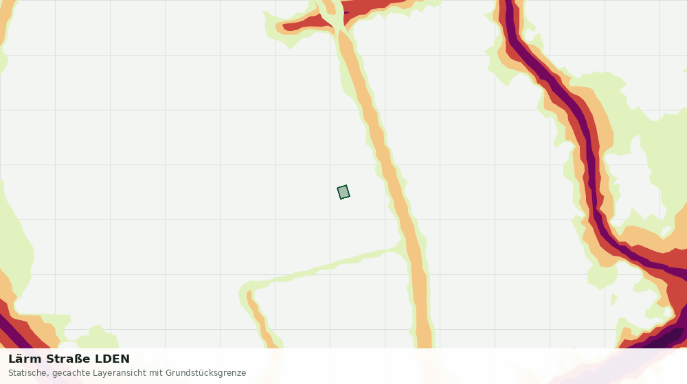Statische Kartenansicht: Lärm Straße LDEN