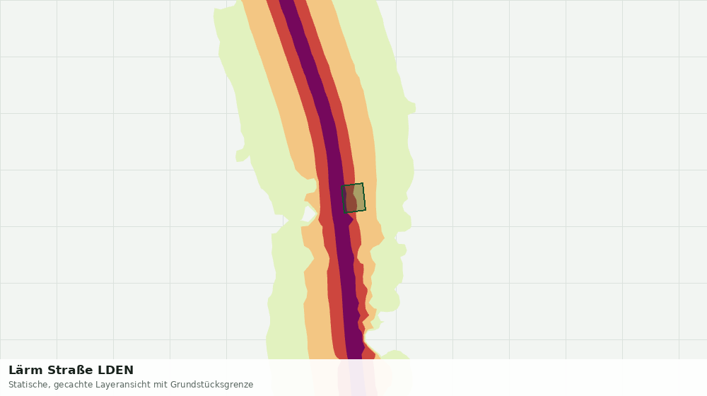 Statische Kartenansicht: Lärm Straße LDEN