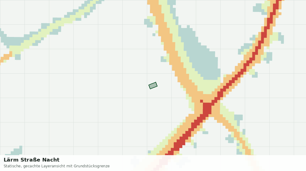 Statische Kartenansicht: Lärm Straße Nacht