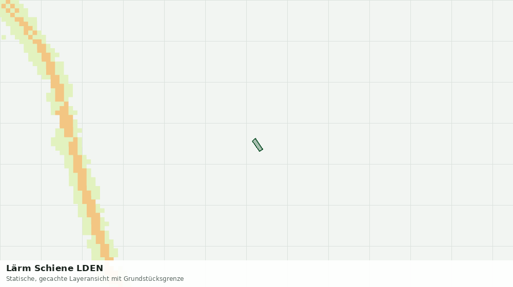 Statische Kartenansicht: Lärm Schiene LDEN