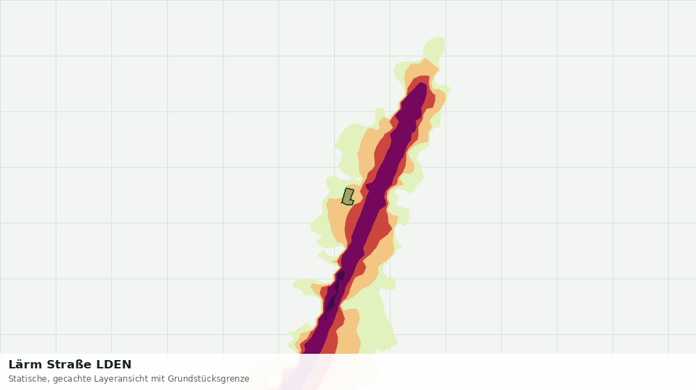 Statische Kartenansicht: Lärm Straße LDEN