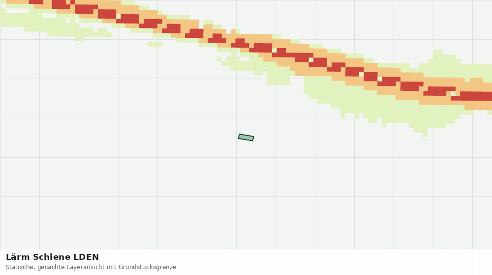 Statische Kartenansicht: Lärm Schiene LDEN