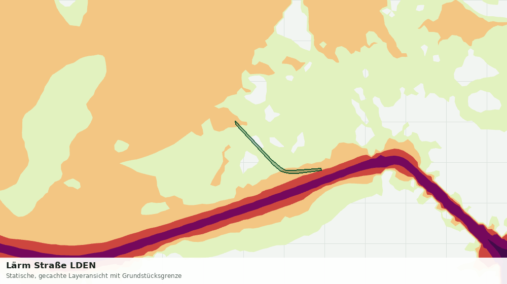 Statische Kartenansicht: Lärm Straße LDEN