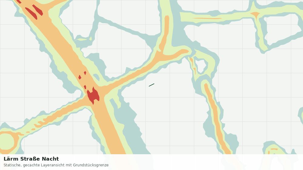 Statische Kartenansicht: Lärm Straße Nacht