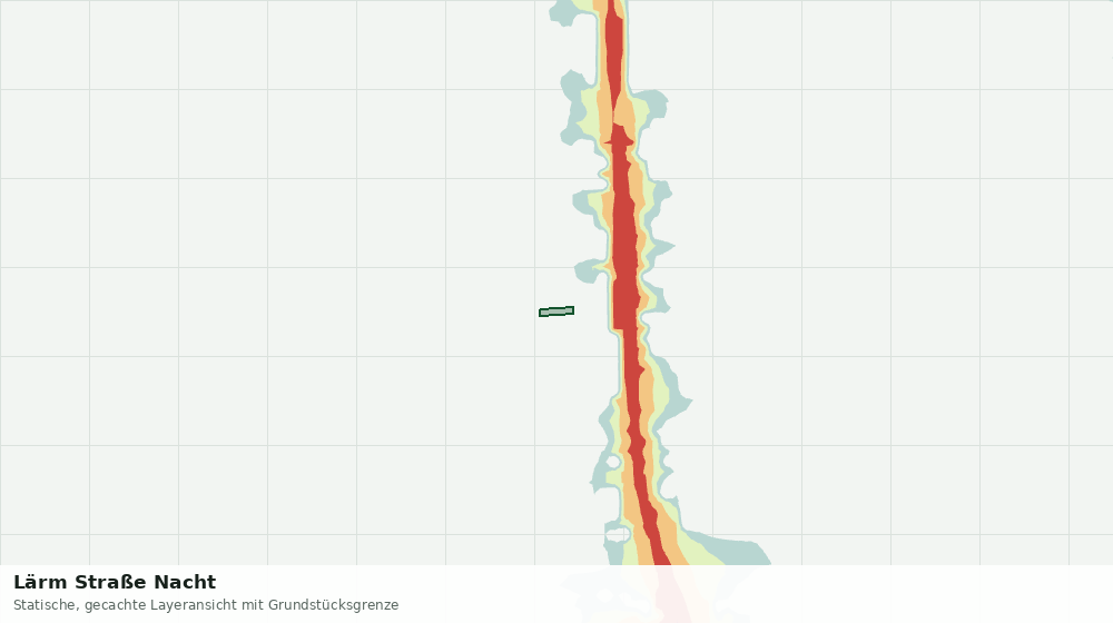 Statische Kartenansicht: Lärm Straße Nacht