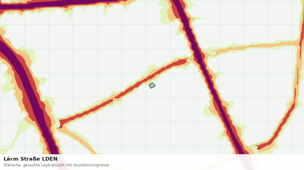 Statische Kartenansicht: Lärm Straße LDEN