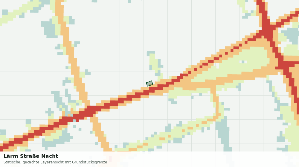 Statische Kartenansicht: Lärm Straße Nacht