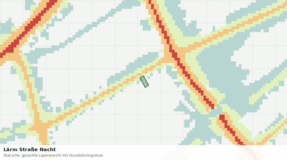 Statische Kartenansicht: Lärm Straße Nacht