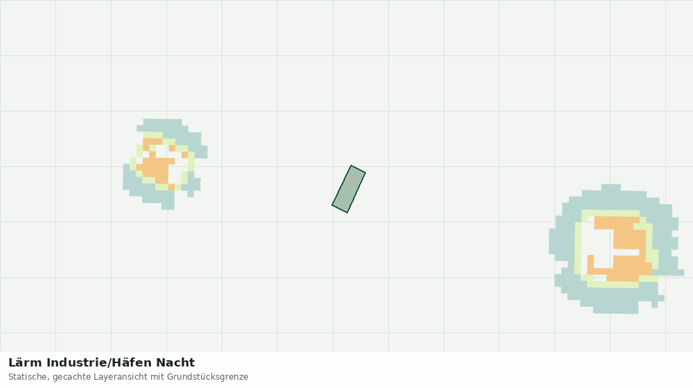 Statische Kartenansicht: Lärm Industrie/Häfen Nacht