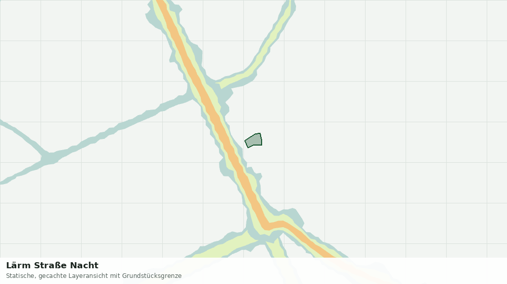 Statische Kartenansicht: Lärm Straße Nacht