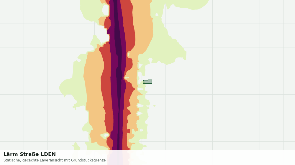 Statische Kartenansicht: Lärm Straße LDEN