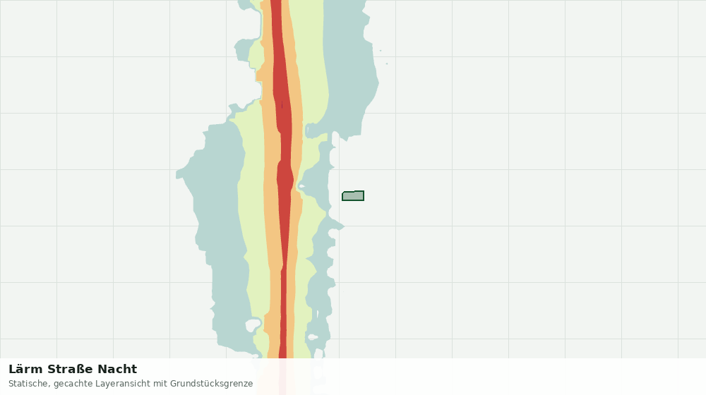 Statische Kartenansicht: Lärm Straße Nacht