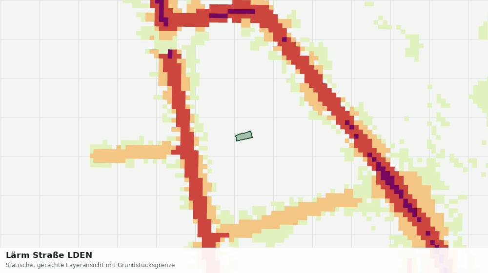 Statische Kartenansicht: Lärm Straße LDEN