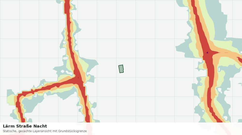 Statische Kartenansicht: Lärm Straße Nacht
