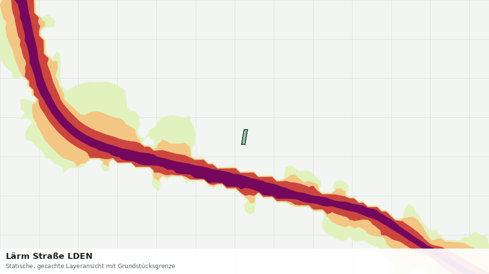 Statische Kartenansicht: Lärm Straße LDEN