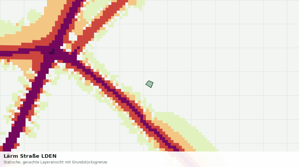 Statische Kartenansicht: Lärm Straße LDEN