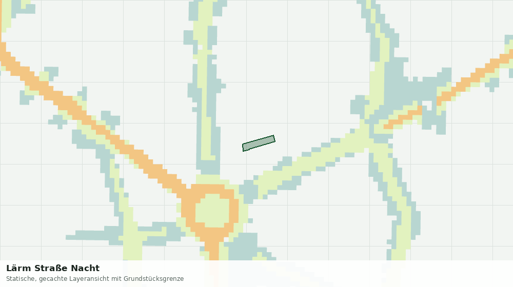 Statische Kartenansicht: Lärm Straße Nacht