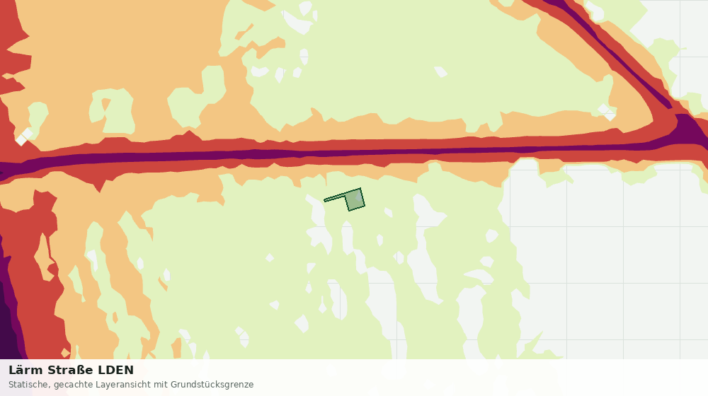 Statische Kartenansicht: Lärm Straße LDEN