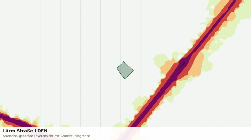 Statische Kartenansicht: Lärm Straße LDEN