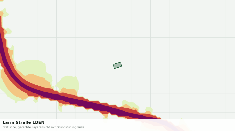 Statische Kartenansicht: Lärm Straße LDEN