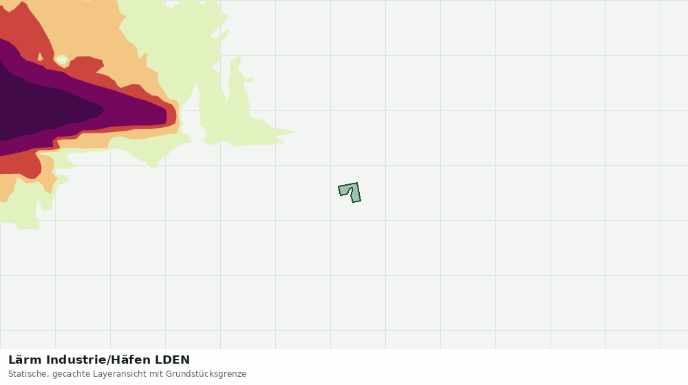 Statische Kartenansicht: Lärm Industrie/Häfen LDEN