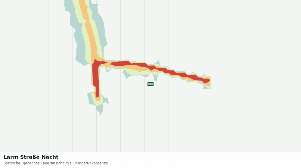 Statische Kartenansicht: Lärm Straße Nacht