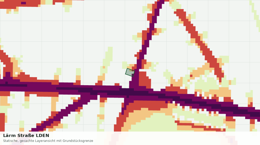 Statische Kartenansicht: Lärm Straße LDEN