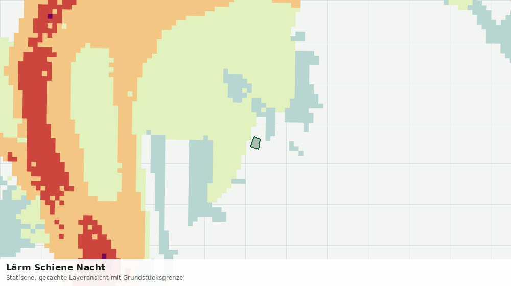 Statische Kartenansicht: Lärm Schiene Nacht