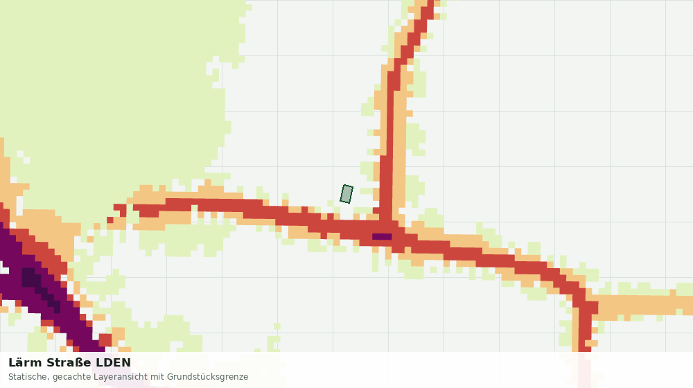 Statische Kartenansicht: Lärm Straße LDEN
