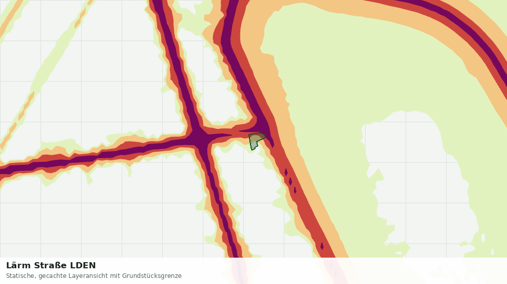 Statische Kartenansicht: Lärm Straße LDEN