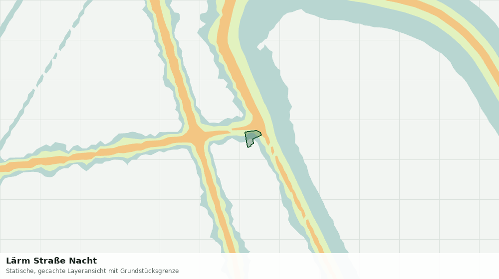 Statische Kartenansicht: Lärm Straße Nacht