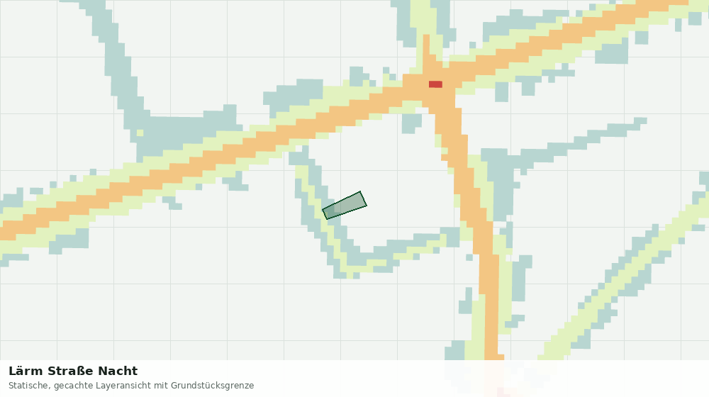 Statische Kartenansicht: Lärm Straße Nacht