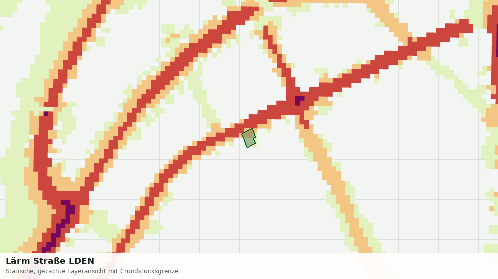 Statische Kartenansicht: Lärm Straße LDEN
