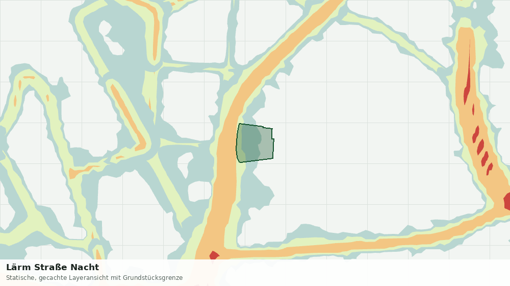 Statische Kartenansicht: Lärm Straße Nacht