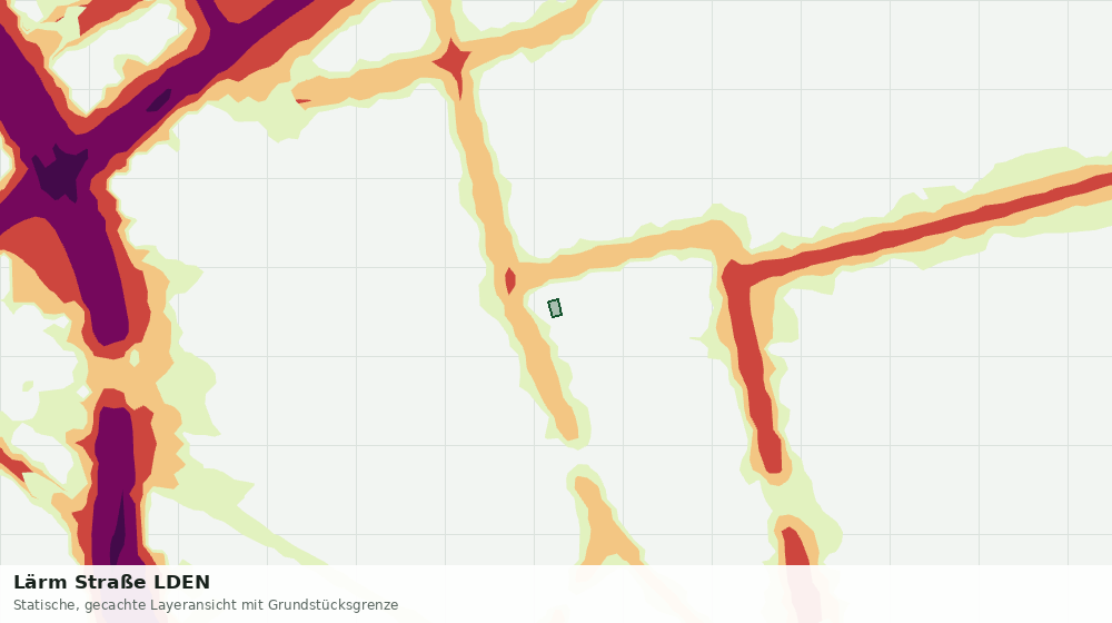 Statische Kartenansicht: Lärm Straße LDEN