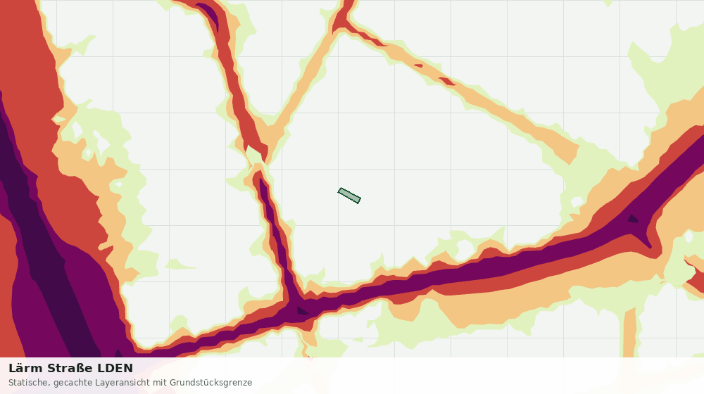 Statische Kartenansicht: Lärm Straße LDEN