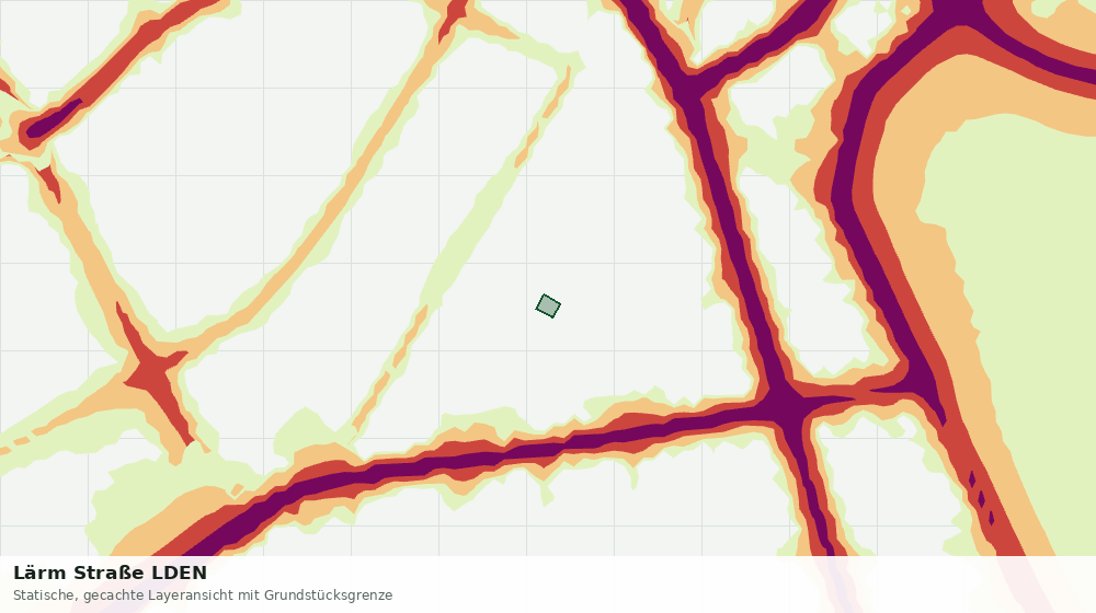 Statische Kartenansicht: Lärm Straße LDEN