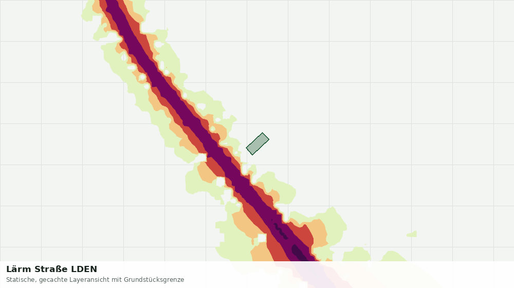Statische Kartenansicht: Lärm Straße LDEN