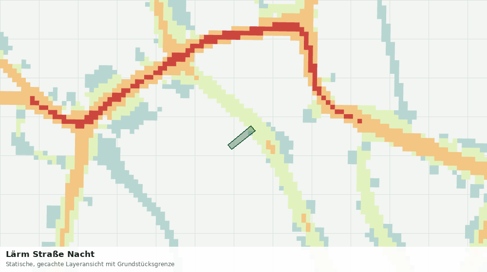 Statische Kartenansicht: Lärm Straße Nacht