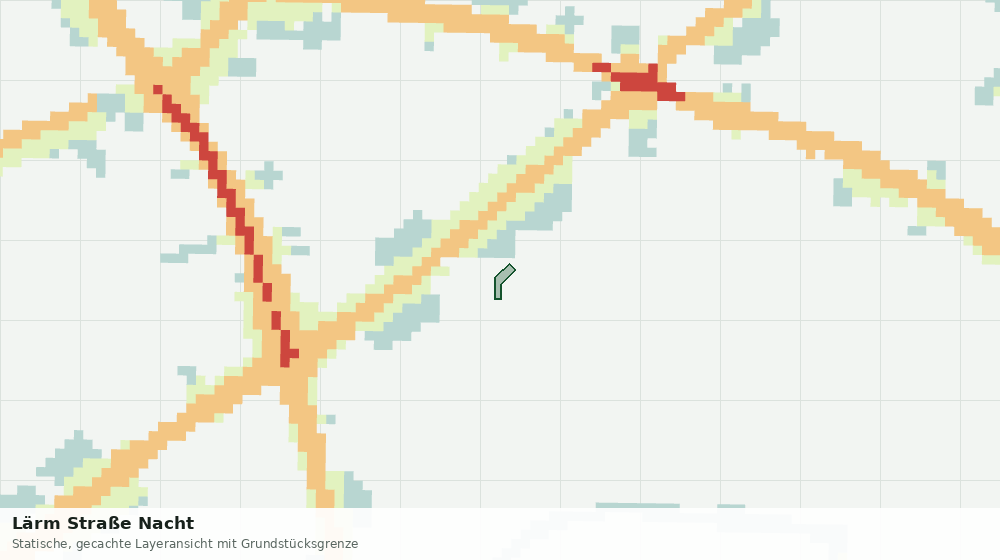 Statische Kartenansicht: Lärm Straße Nacht