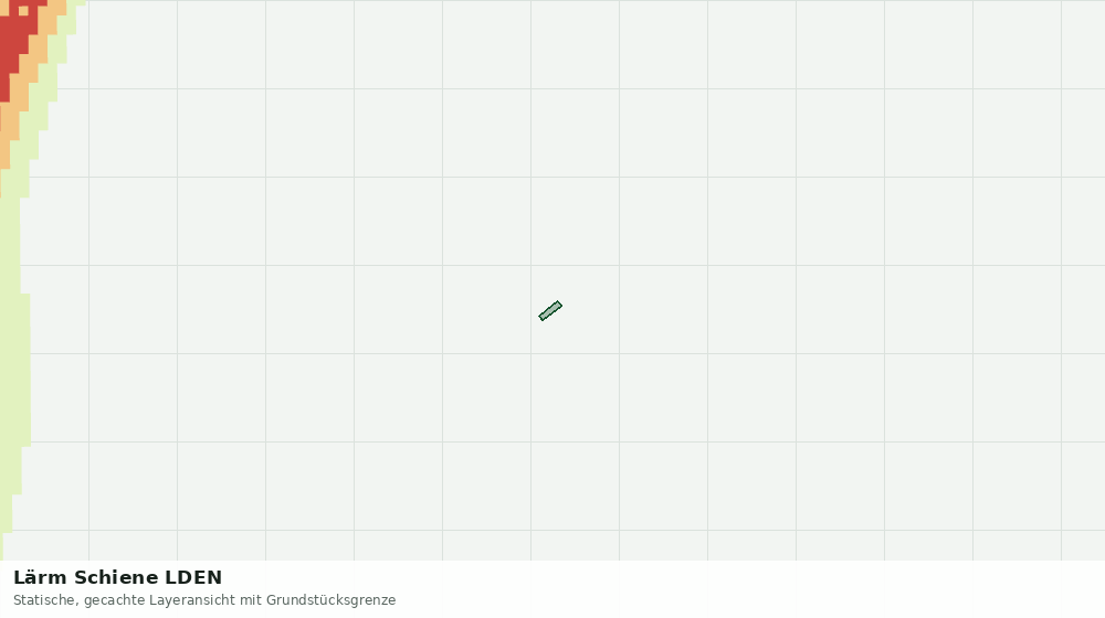 Statische Kartenansicht: Lärm Schiene LDEN