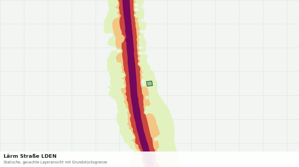 Statische Kartenansicht: Lärm Straße LDEN