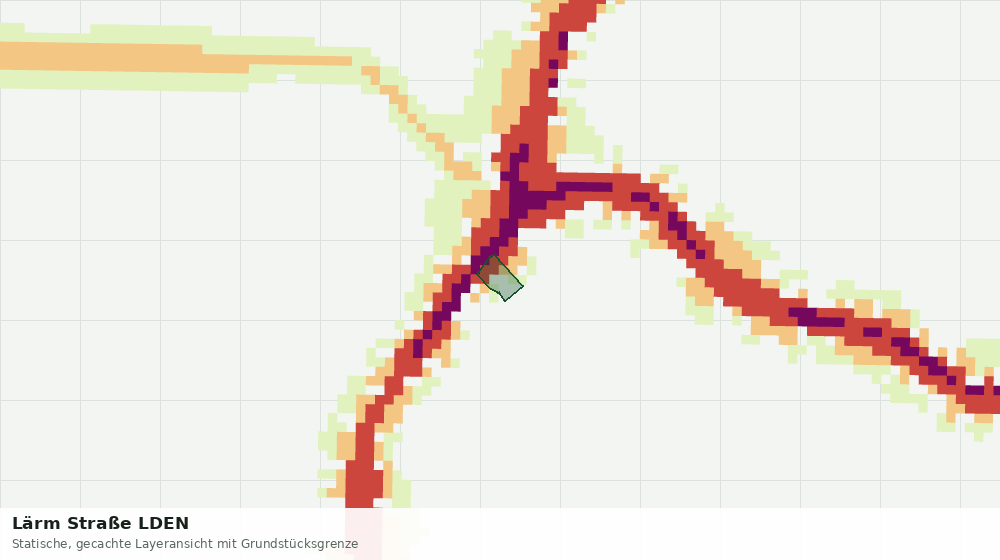 Statische Kartenansicht: Lärm Straße LDEN