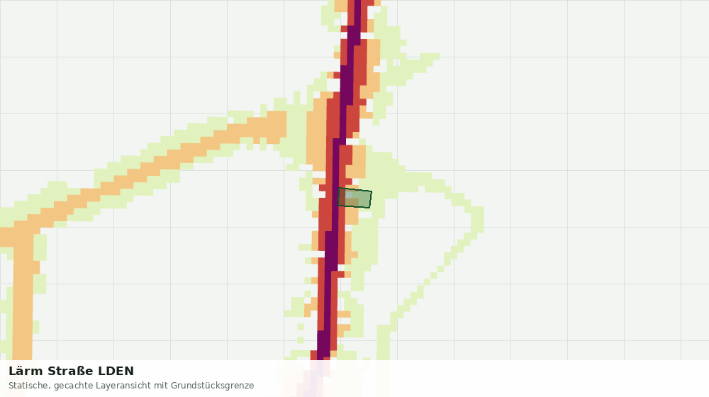 Statische Kartenansicht: Lärm Straße LDEN
