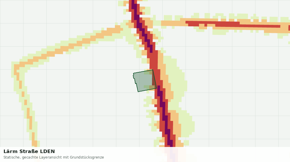 Statische Kartenansicht: Lärm Straße LDEN