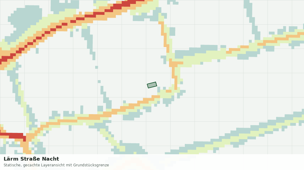Statische Kartenansicht: Lärm Straße Nacht