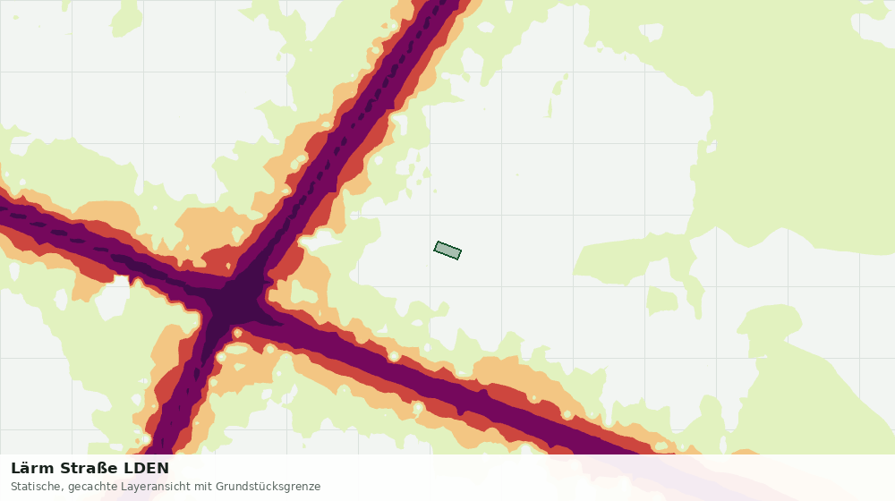 Statische Kartenansicht: Lärm Straße LDEN